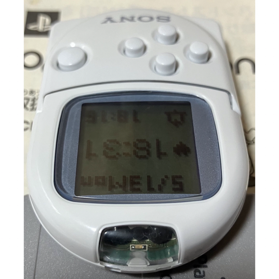 SONY(ソニー)の動作確認済 ポケットステーション SCPH-4000 PS1メモリーカード 取説 エンタメ/ホビーのゲームソフト/ゲーム機本体(携帯用ゲーム機本体)の商品写真