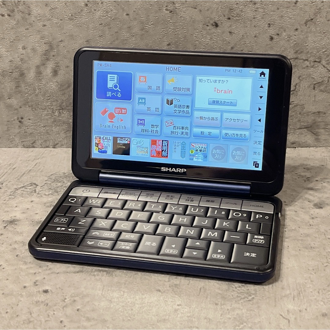 美品 SHARP Brain PW SH4 高校生 シャープ 電子辞書 スマホ/家電/カメラのPC/タブレット(電子ブックリーダー)の商品写真