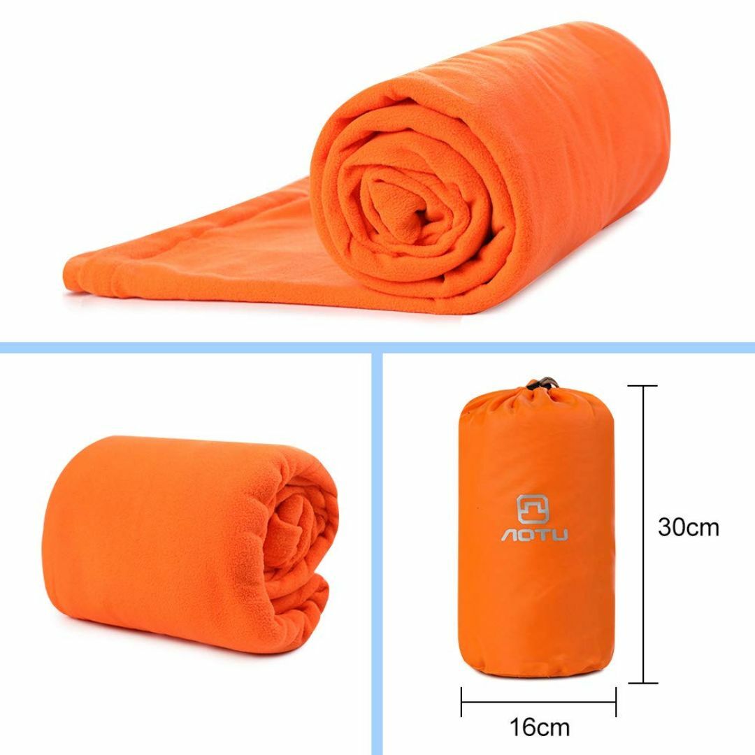 【色:オレンジ】(サモルックス) Sumolux インナーシュラフ 寝袋 フリー スポーツ/アウトドアのアウトドア(寝袋/寝具)の商品写真