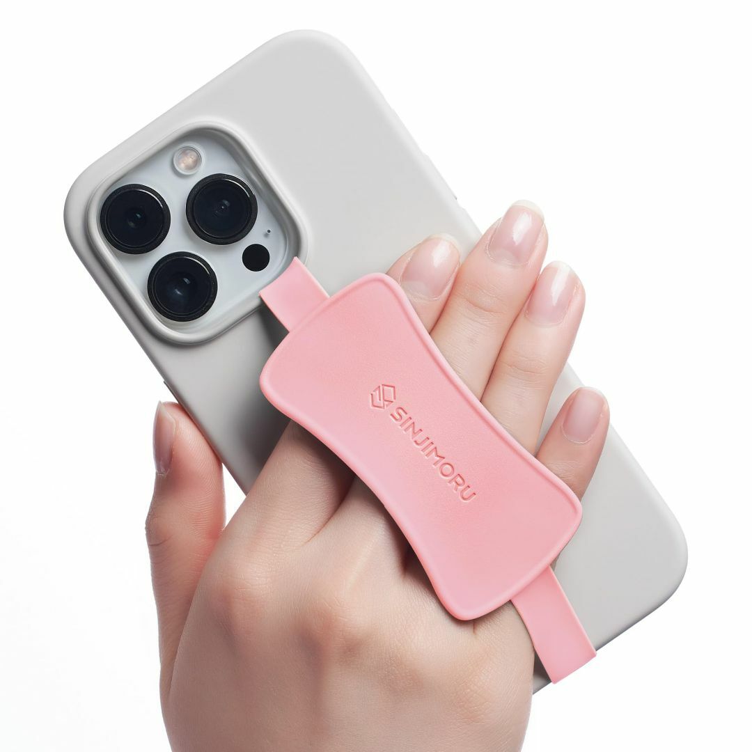 【サイズ:SinjiLoopStandPro_色:PRO-Pink】【楽に片手操 スマホ/家電/カメラのスマホアクセサリー(その他)の商品写真