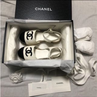 シャネル(CHANEL)の【CHANEL 】シャネル　エスパドリーユサンダル シューズ(サンダル)