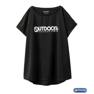 アウトドアプロダクツ(OUTDOOR PRODUCTS)の新品☆OUTDOOR メッシュ素材 フレンチスリーブス 黒Tシャツ（4Lサイズ）(Tシャツ(半袖/袖なし))