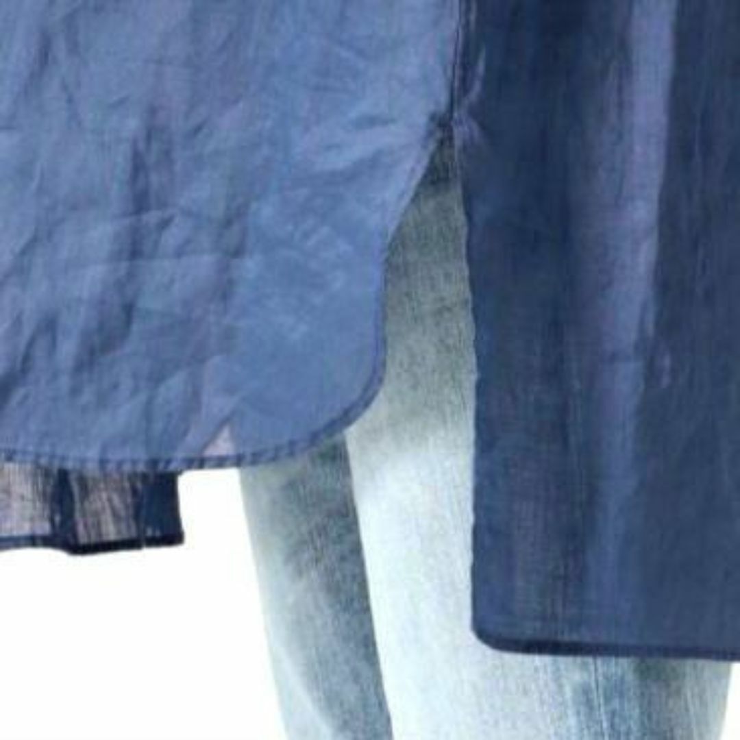 IENA LA BOUCLE(イエナラブークル)の美品 IENA LA BOUCLE イエナ バンドカラー ロングシャツ 日本製 レディースのトップス(シャツ/ブラウス(長袖/七分))の商品写真