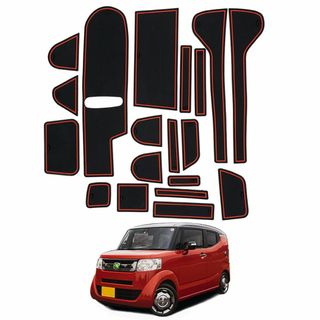 【サイズ:N-BOXJF3/JF4後期_色:レッド】Auto Spec ホンダ (その他)
