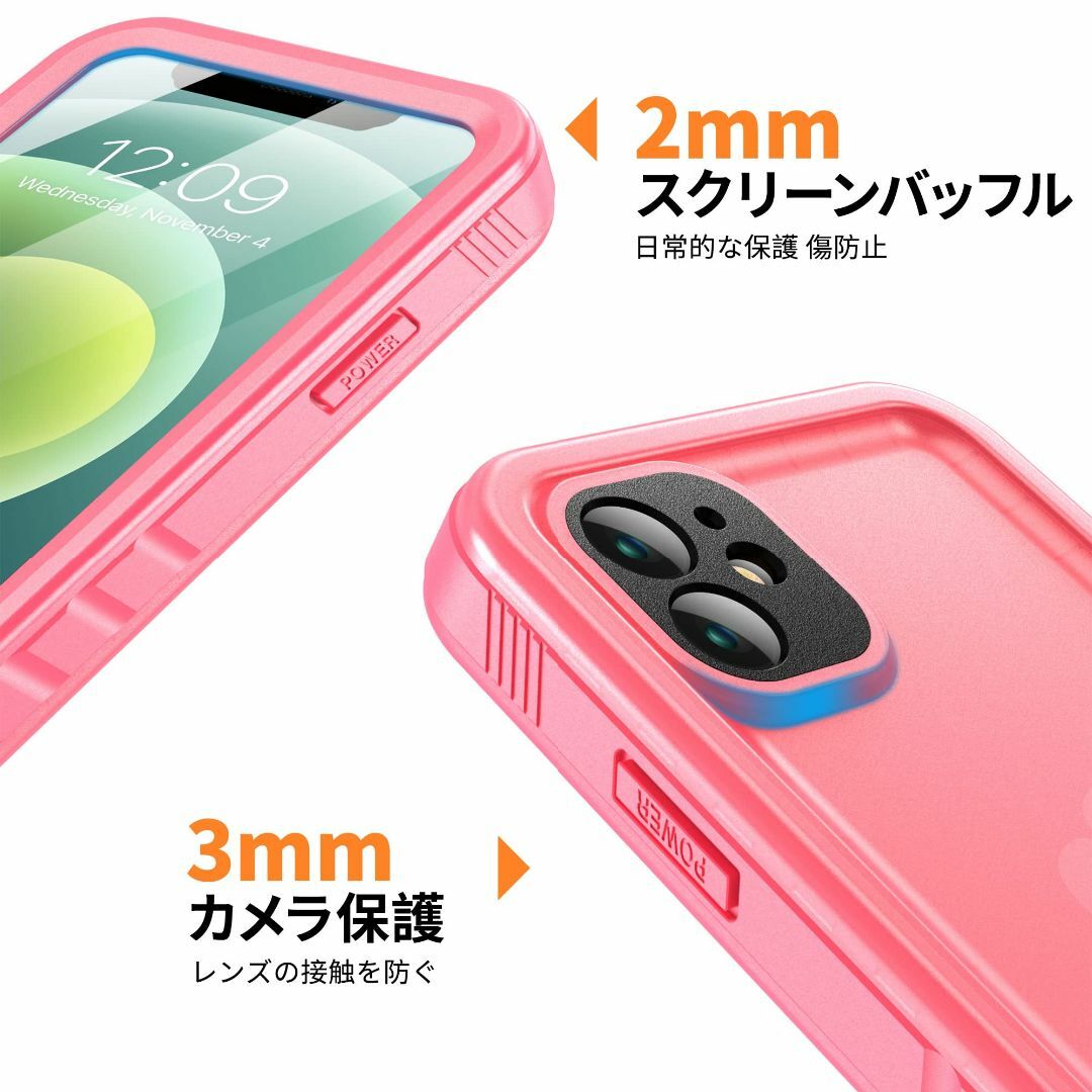 【サイズ:iPhone12Mini「2眼レフ-5.4"」_色:ピンク】Cozyc スマホ/家電/カメラのスマホアクセサリー(その他)の商品写真