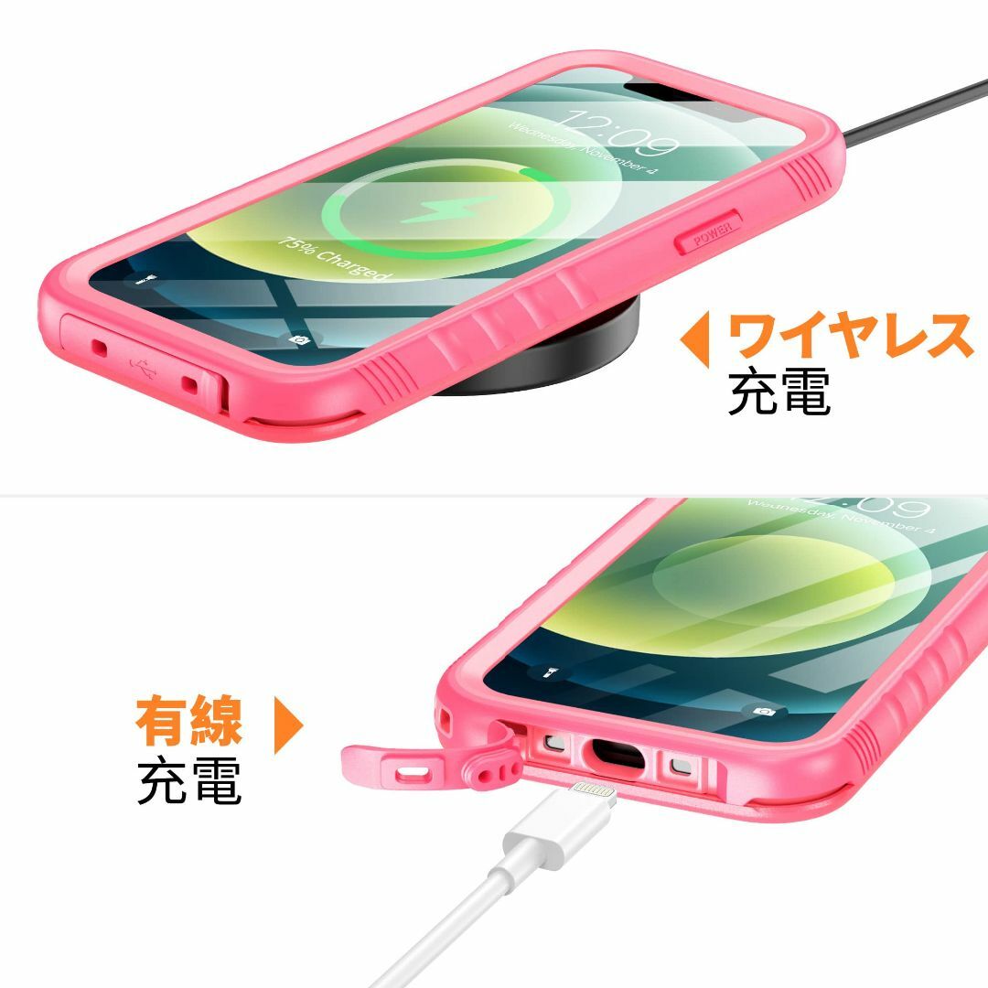 【サイズ:iPhone12Mini「2眼レフ-5.4"」_色:ピンク】Cozyc スマホ/家電/カメラのスマホアクセサリー(その他)の商品写真