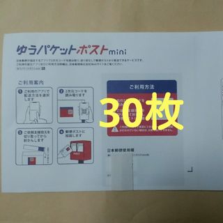 ゆうパケットポストmini封筒30(印刷物)