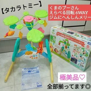 タカラトミー(Takara Tomy)の極美品♡くまのプーさん えらべる回転 6WAY ジムにへんしんメリー 全揃い◎(ベビージム)