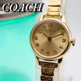 コーチ(COACH)の極美品 COACH ラウンド ゴールド レディース腕時計 782(腕時計)