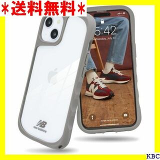 New Balance iPhone15 対応 ケー 背面 カバー グレー 37(その他)