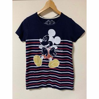 ディズニー(Disney)の【Disney】ネイビー　ミッキーマウス　Tシャツ　M(Tシャツ(半袖/袖なし))