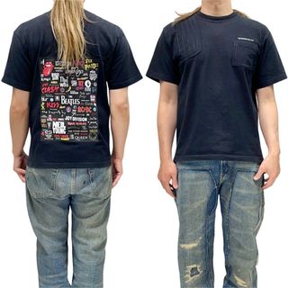 ネイバーフッド(NEIGHBORHOOD)の中古 NEIGHBORHOOD 肩当て バンドロゴバックプリントリメイク ポケT(Tシャツ/カットソー(半袖/袖なし))