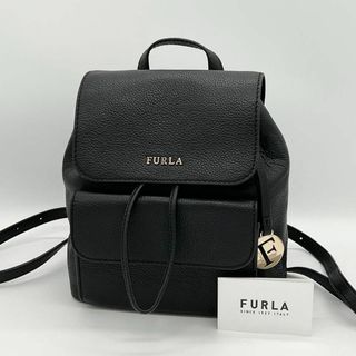 フルラ(Furla)の✨️極美品✨️FURLA ノエミ ミニリュック バックパック シボ革 ブラック(リュック/バックパック)