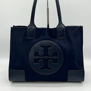 トリーバーチ(Tory Burch)の✨️美品✨️Tory Burch エラ トートバッグ ナイロン レザー ネイビー(トートバッグ)