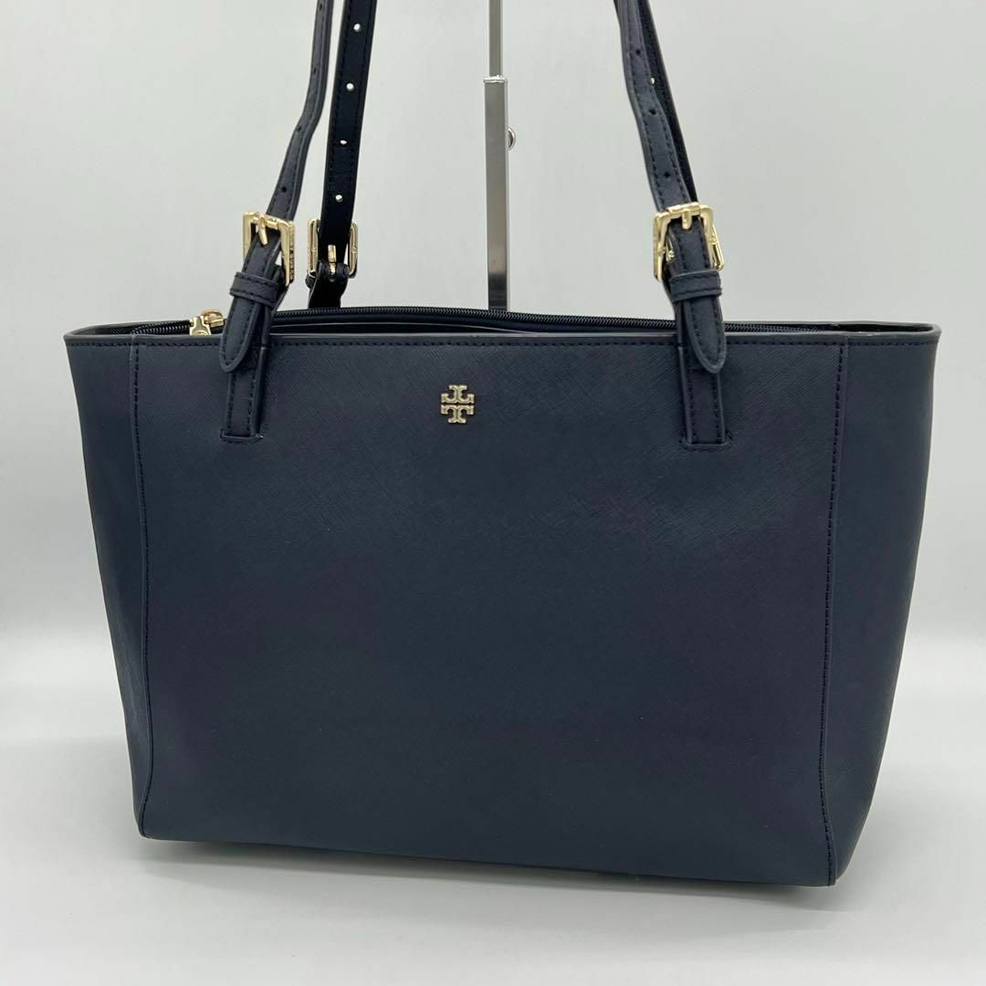 Tory Burch(トリーバーチ)の✨美品✨ToryBurch エマーソン トートバッグ サフィアーノ ネイビー レディースのバッグ(トートバッグ)の商品写真