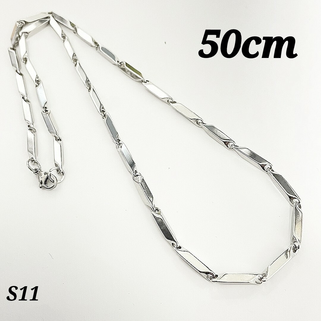 【№11】 バンブーチェーン3.0mm50cm ステンレス メンズネックレス レディースのアクセサリー(ネックレス)の商品写真