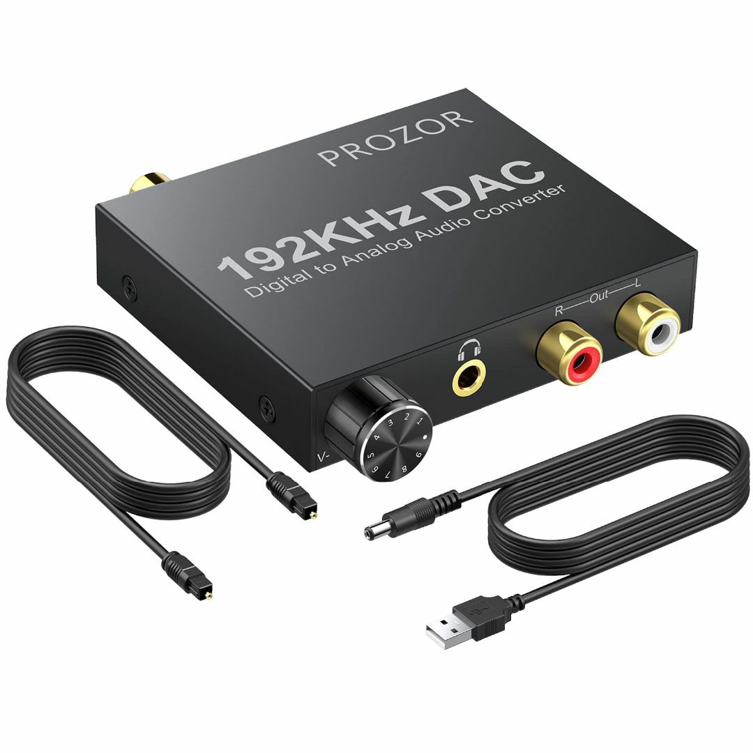 【材質タイプ:192KHz DAC】PROZOR 192KHz デジタル to  スマホ/家電/カメラのオーディオ機器(その他)の商品写真