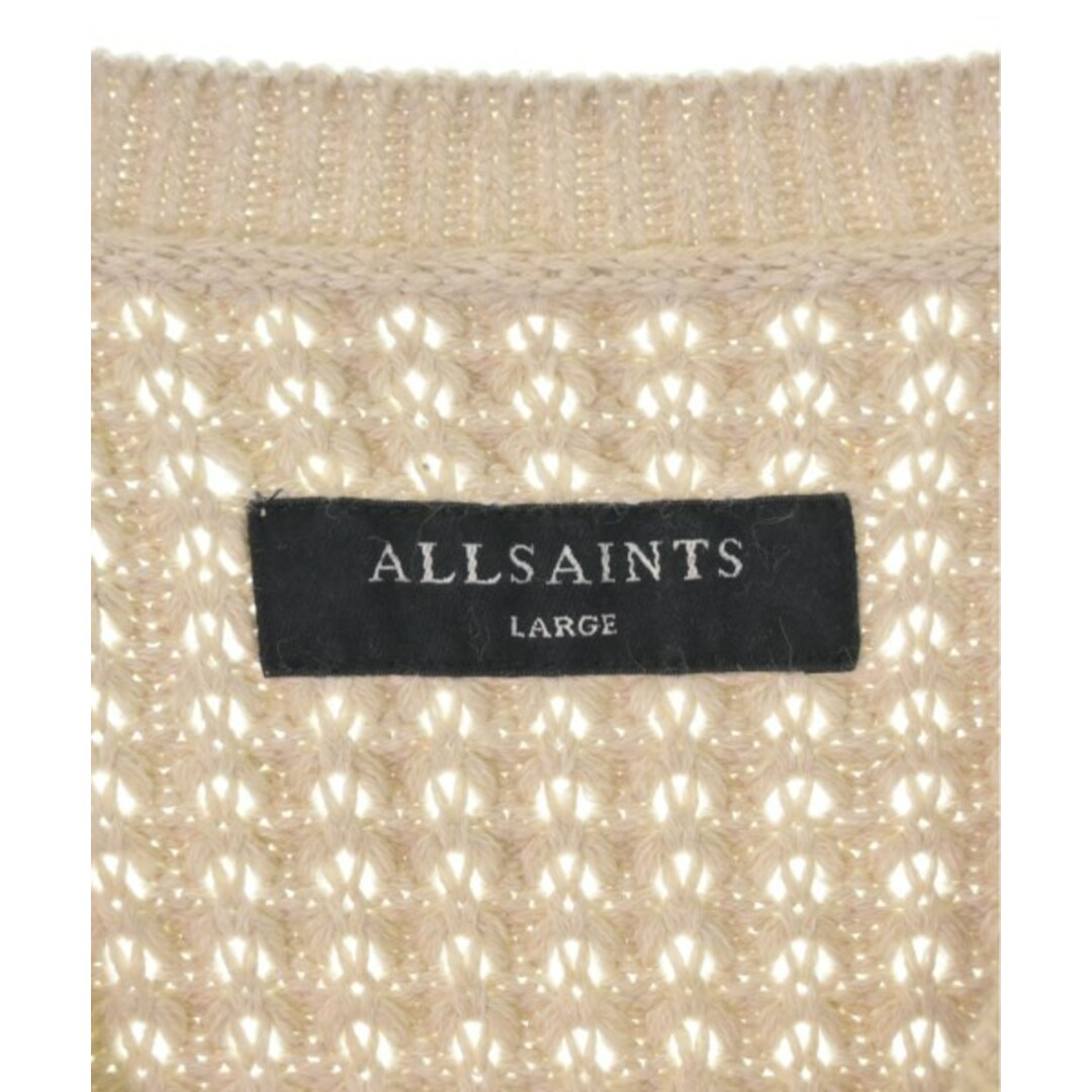 All Saints(オールセインツ)のALLSAINTS オールセインツ ニット・セーター L ベージュ 【古着】【中古】 メンズのトップス(ニット/セーター)の商品写真