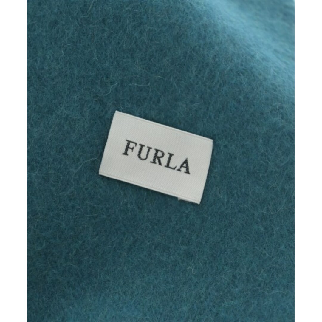 Furla(フルラ)のFURLA フルラ マフラー - 青緑系 【古着】【中古】 レディースのファッション小物(マフラー/ショール)の商品写真