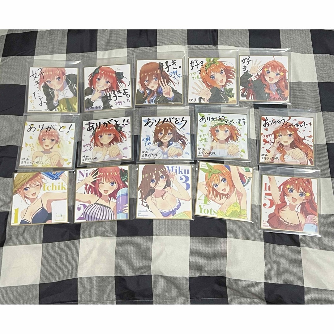 五等分の花嫁　色紙25枚セット エンタメ/ホビーのアニメグッズ(その他)の商品写真