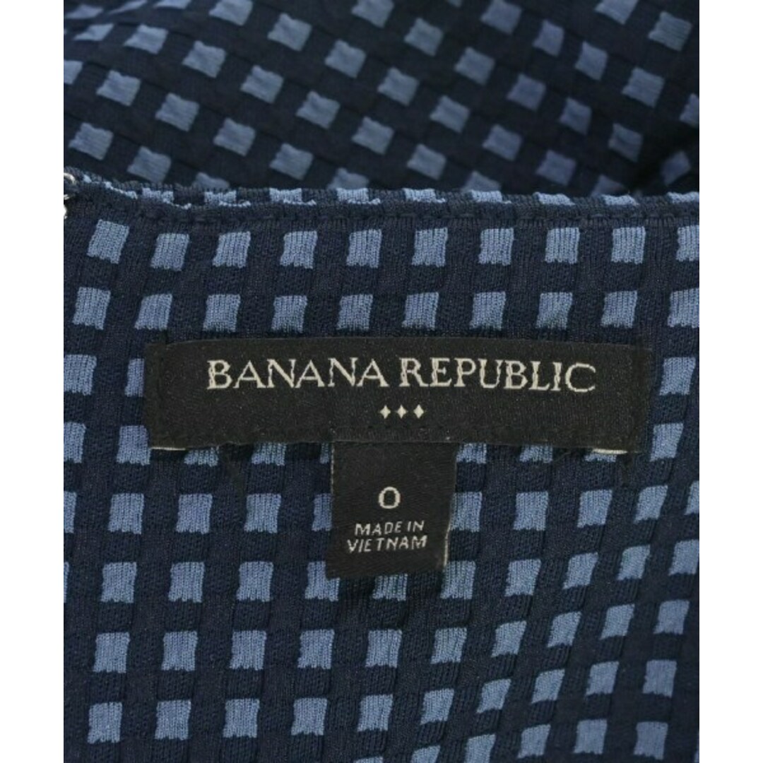 Banana Republic(バナナリパブリック)のBANANA REPUBLIC ワンピース 0(XS位) 紺x青(チェック) 【古着】【中古】 レディースのワンピース(ひざ丈ワンピース)の商品写真