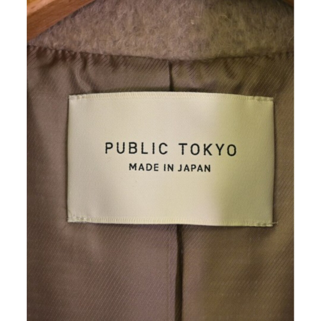 PUBLIC TOKYO(パブリックトウキョウ)のPUBLIC TOKYO パブリック　トウキョウ チェスターコート F ベージュ 【古着】【中古】 レディースのジャケット/アウター(チェスターコート)の商品写真