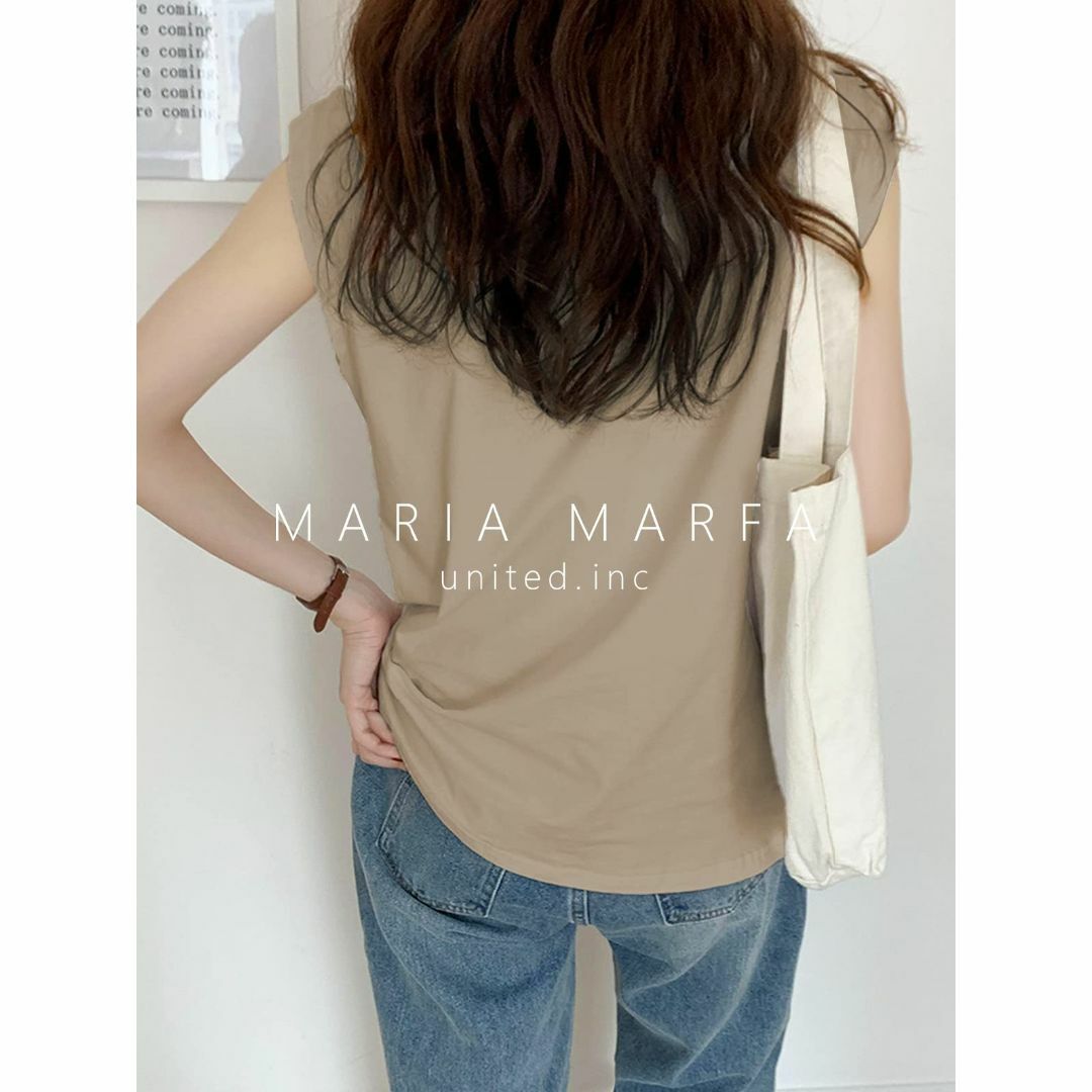 [MARIA MARFA] フレンチスリーブ tシャツ レディース シンプル 無 レディースのファッション小物(その他)の商品写真