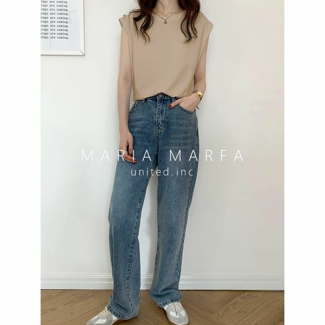 [MARIA MARFA] フレンチスリーブ tシャツ レディース シンプル 無 レディースのファッション小物(その他)の商品写真