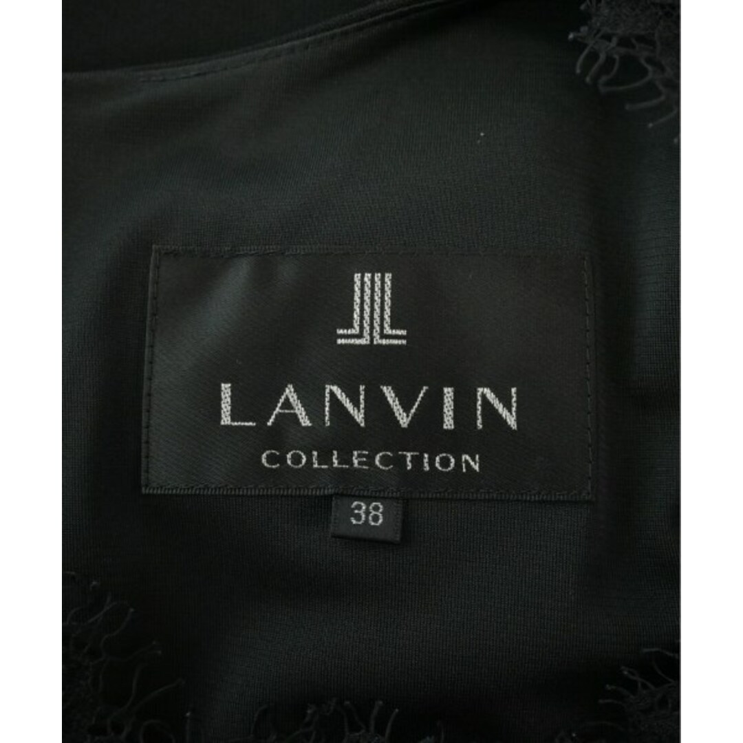 LANVIN en Bleu(ランバンオンブルー)のLANVIN en bleu ワンピース 38(M位) 青x黒 【古着】【中古】 レディースのワンピース(ひざ丈ワンピース)の商品写真