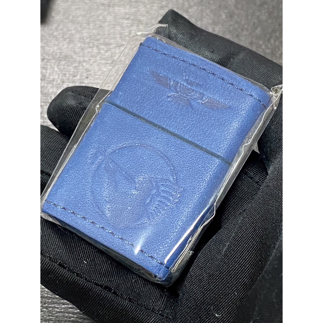 zippo AMERICAN SPIRIT 藍色 本革 限定品 2021年製 ③ メンズのメンズ その他(その他)の商品写真