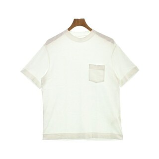 ユニバーサルプロダクツ(UNIVERSAL PRODUCTS)のUNIVERSAL PRODUCTS Tシャツ・カットソー 2(M位) 白 【古着】【中古】(Tシャツ/カットソー(半袖/袖なし))