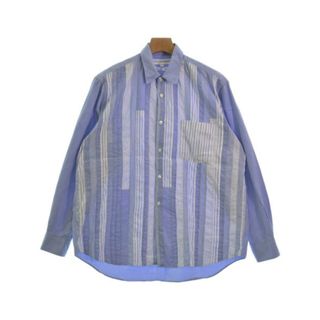 コムデギャルソンシャツ(COMME des GARCONS SHIRT)のCOMME des GARCONS SHIRT カジュアルシャツ S 青x白 【古着】【中古】(シャツ)