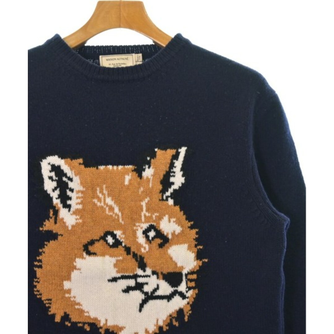 MAISON KITSUNE メゾンキツネ ニット・セーター S 紺 【古着】【中古】 メンズのトップス(ニット/セーター)の商品写真