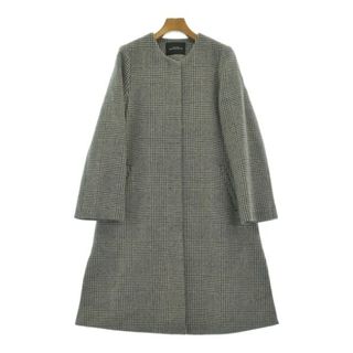 green label relaxing コート 38(M位) 白x黒(総柄) 【古着】【中古】(その他)