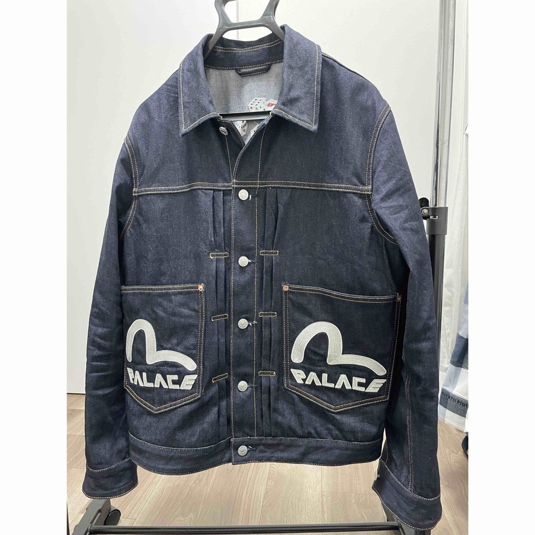 PALACE(パレス)のPALACE EVISU DICE DENIM JACKET RAW メンズのジャケット/アウター(Gジャン/デニムジャケット)の商品写真