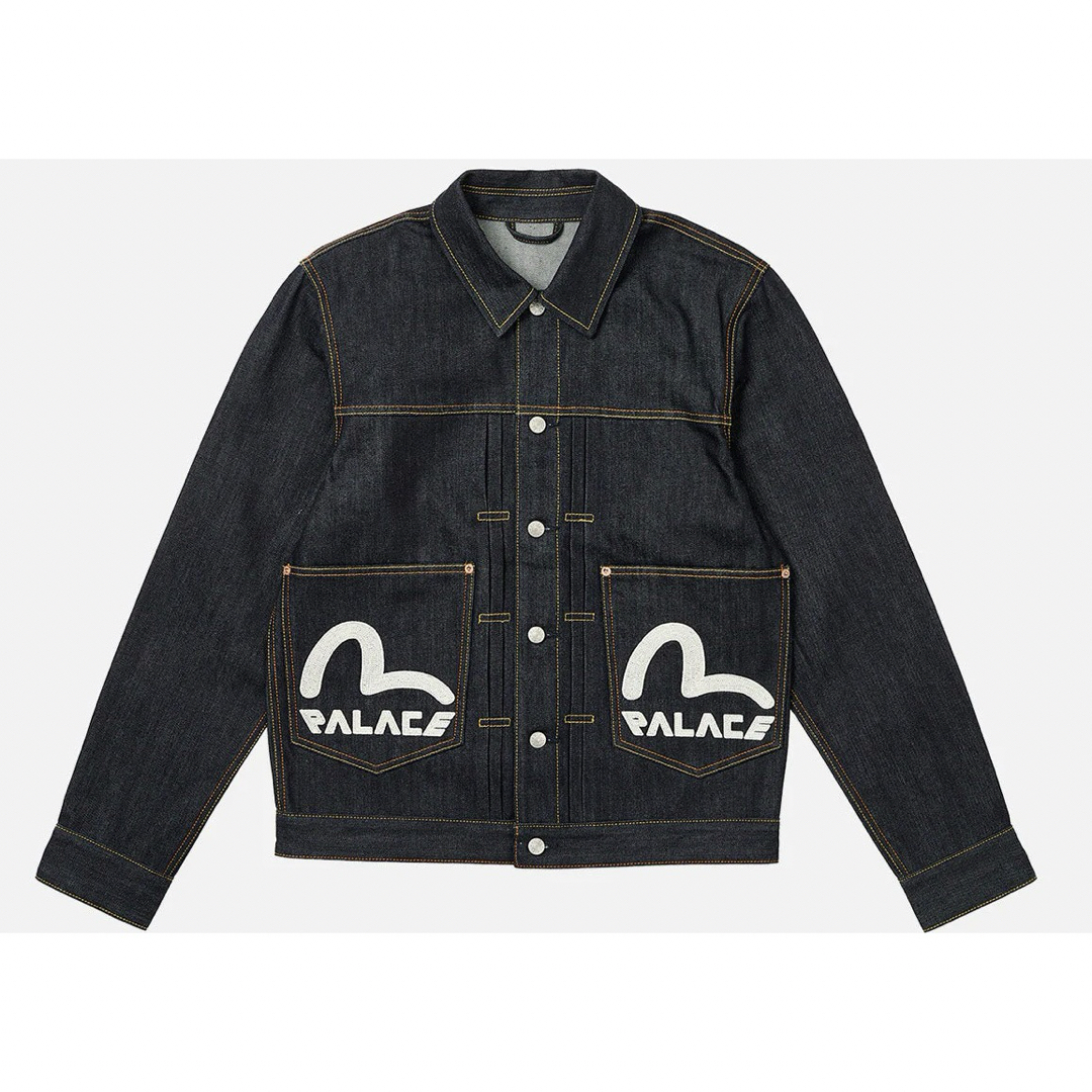 PALACE(パレス)のPALACE EVISU DICE DENIM JACKET RAW メンズのジャケット/アウター(Gジャン/デニムジャケット)の商品写真