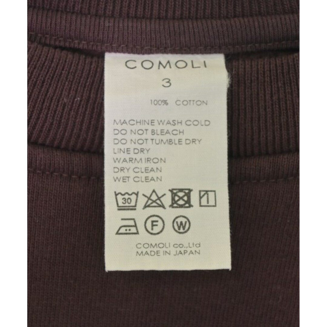 COMOLI(コモリ)のCOMOLI コモリ スウェット 3(L位) エンジ 【古着】【中古】 メンズのトップス(スウェット)の商品写真