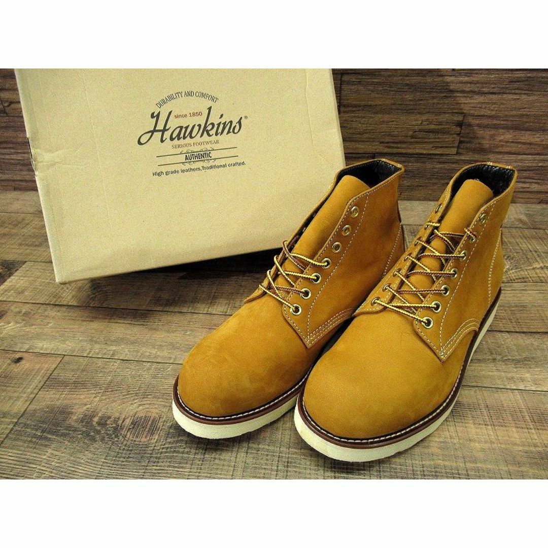 HAWKINS(ホーキンス)の新品 ホーキンス ヌバック レザー ワーク ブーツ N/WHEAT 26.5 ① メンズの靴/シューズ(ブーツ)の商品写真