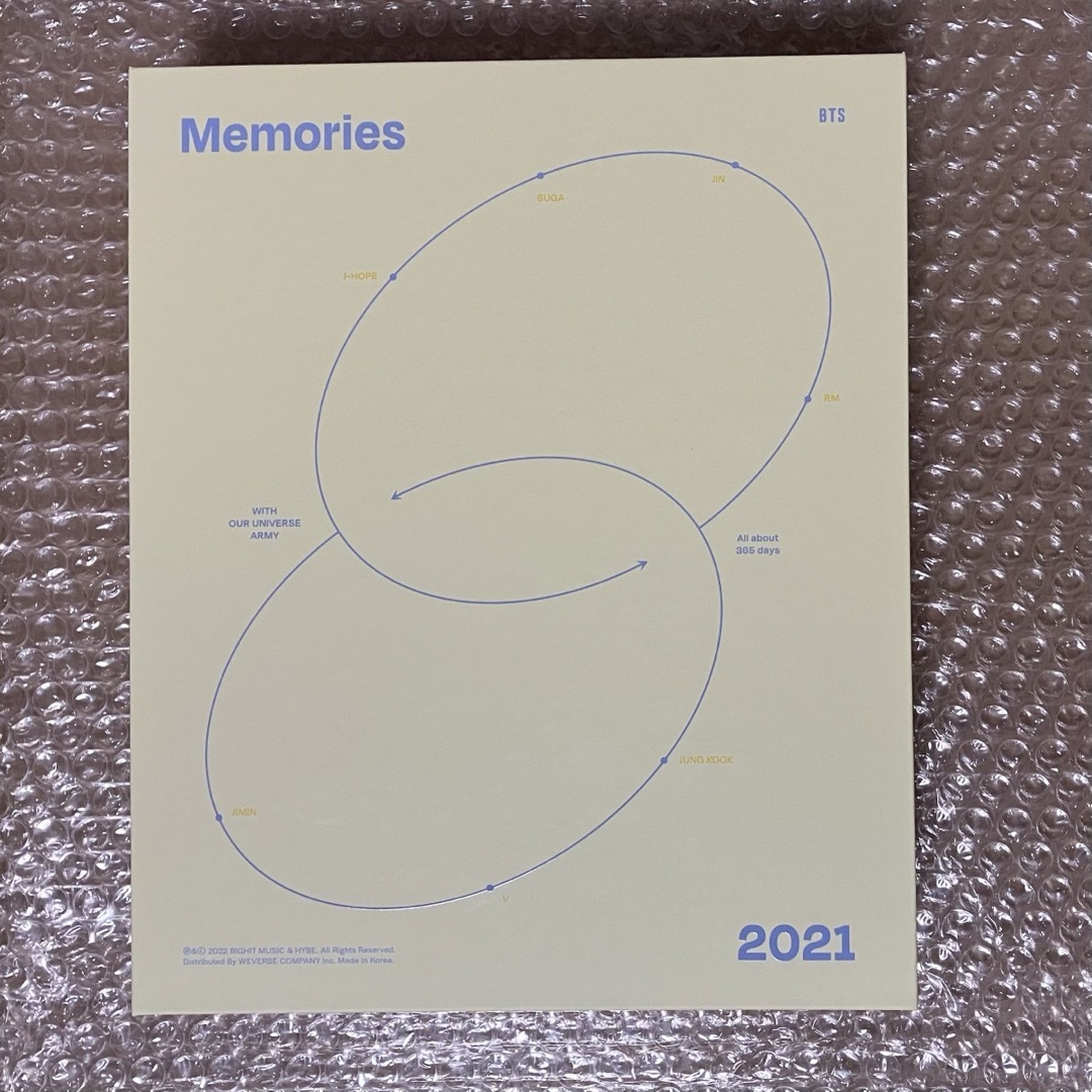 防弾少年団(BTS)(ボウダンショウネンダン)のBTS memories 2021  フォトブック バインダー  ポストカード付 エンタメ/ホビーのDVD/ブルーレイ(アイドル)の商品写真