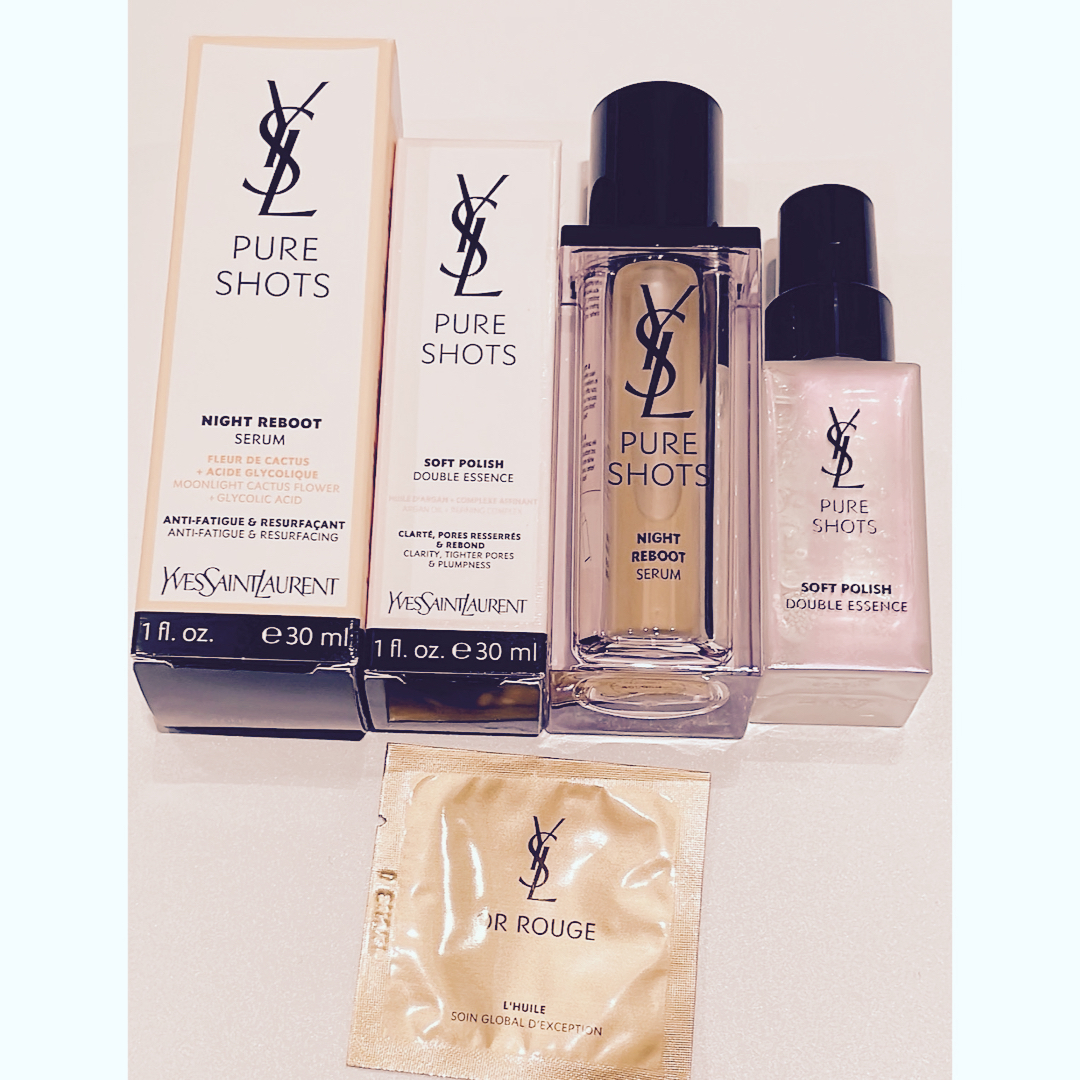 Yves Saint Laurent(イヴサンローラン)のイヴ・サンローラン ピュアショット ナイトセラム 30ml 本体 他セット 新品 コスメ/美容のスキンケア/基礎化粧品(美容液)の商品写真