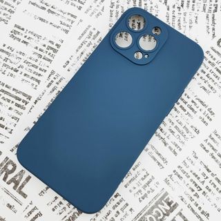 iPhone 14ProMax シリコンケース (07) サファイアブルー(iPhoneケース)