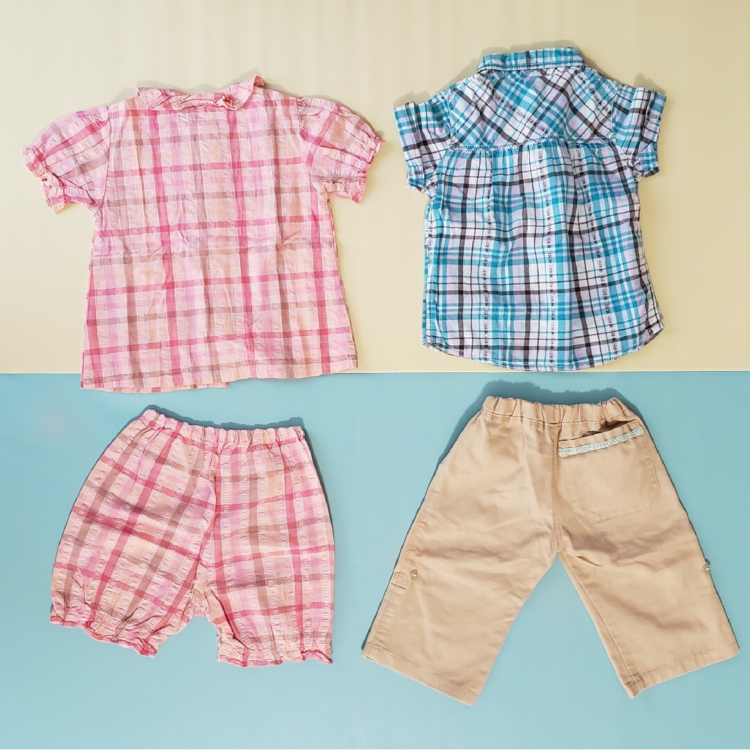 100 夏 まとめ売り 女の子 GAP ワイドパンツ 半ズボン レギンス キッズ/ベビー/マタニティのキッズ服女の子用(90cm~)(パンツ/スパッツ)の商品写真