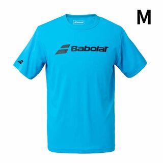 バボラ(Babolat)の【新品】バボラ メンズ テニスウェア　ブルー　М　半袖Tシャツ  ユニセックス(ウェア)