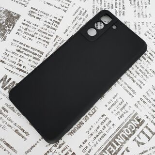 Galaxy S21+ (プラス) シリコンケース (2) ブラック(Androidケース)