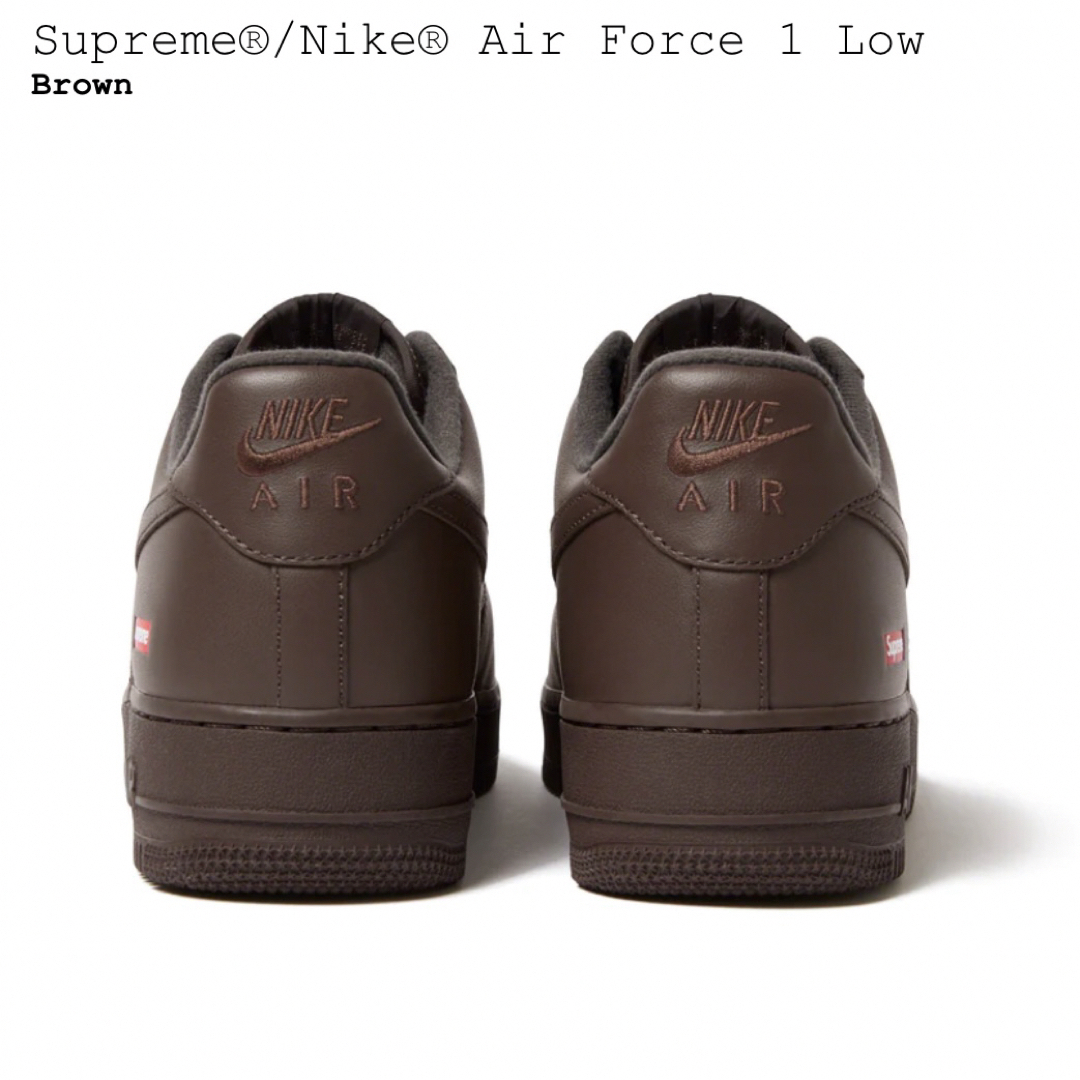 Supreme(シュプリーム)の28㎝ Supreme Nike Air Force 1 Low Brown 茶 メンズの靴/シューズ(スニーカー)の商品写真