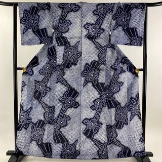 浴衣 身丈162cm 裄丈65cm 綿 美品 名品 【中古】(浴衣)