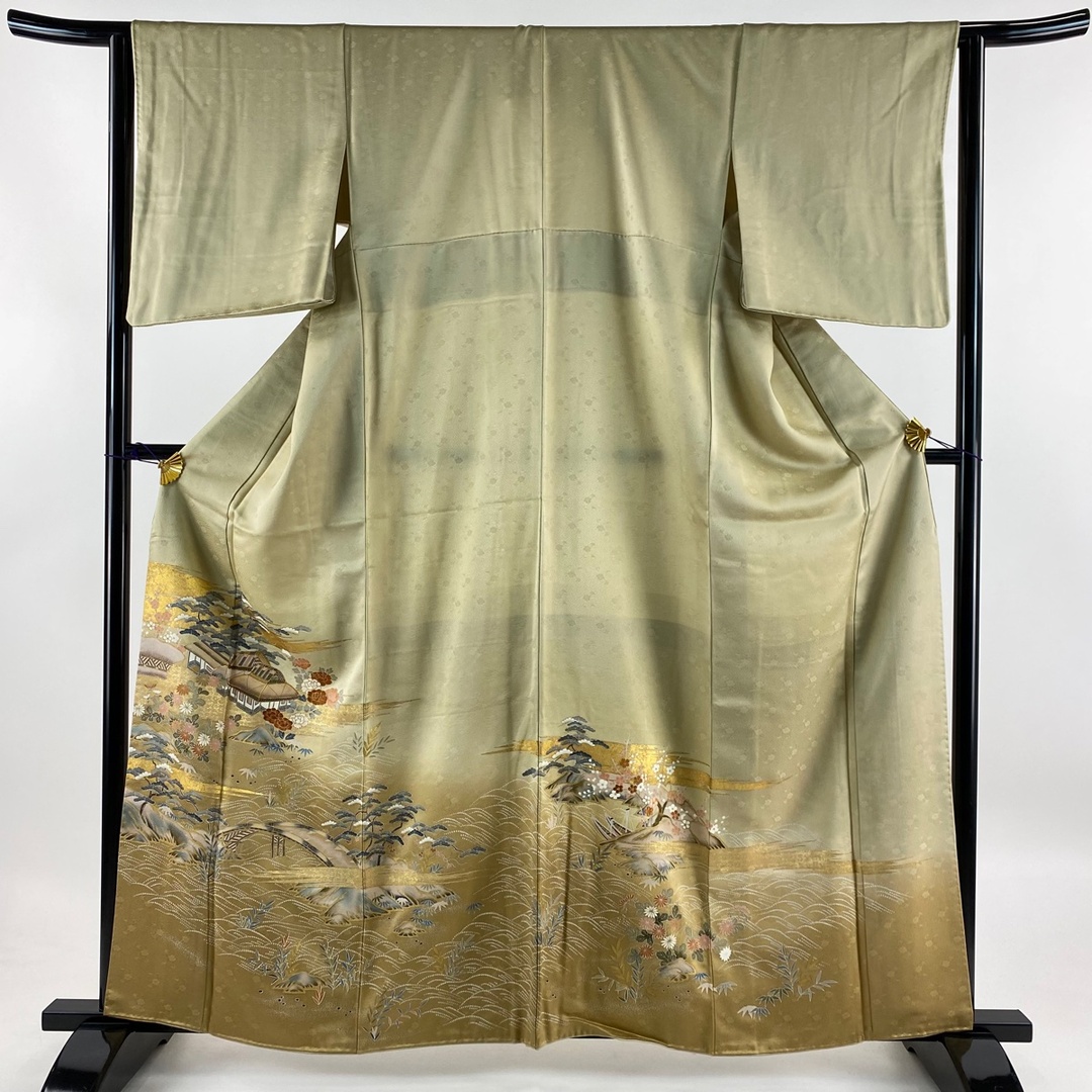 色無地 身丈161.5cm 裄丈62cm 正絹 優品 【中古】 レディースの水着/浴衣(着物)の商品写真