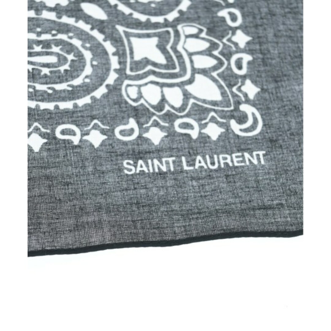 SAINT LAURENT PARIS 小物類（その他） - 黒x白(総柄) 【古着】【中古】 メンズのファッション小物(その他)の商品写真