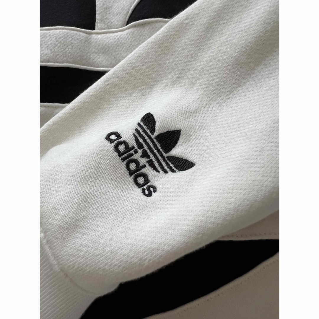 adidas(アディダス)のアディダス　オリジナルス　ビッグトレフォイルパーカー　ホワイト  M メンズのトップス(パーカー)の商品写真