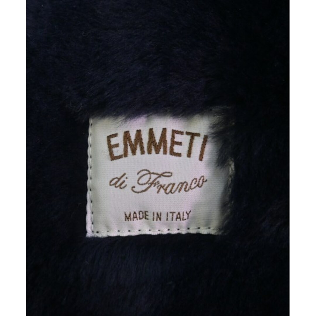 EMMETI(エンメティ)のEMMETI エンメティ ムートンコート 36(XS位) 紺 【古着】【中古】 レディースのジャケット/アウター(ムートンコート)の商品写真